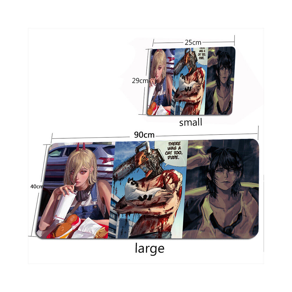 (A-Anime Mouse Pad 1 300X800x2mm) Chainsaw Man 2 Mouse Pad Gaming Accessories Xxl Anime Desk Mat Gamer Keyboard Large Mouse Pads Tiger Mouse Pad Gamer 4855357927892