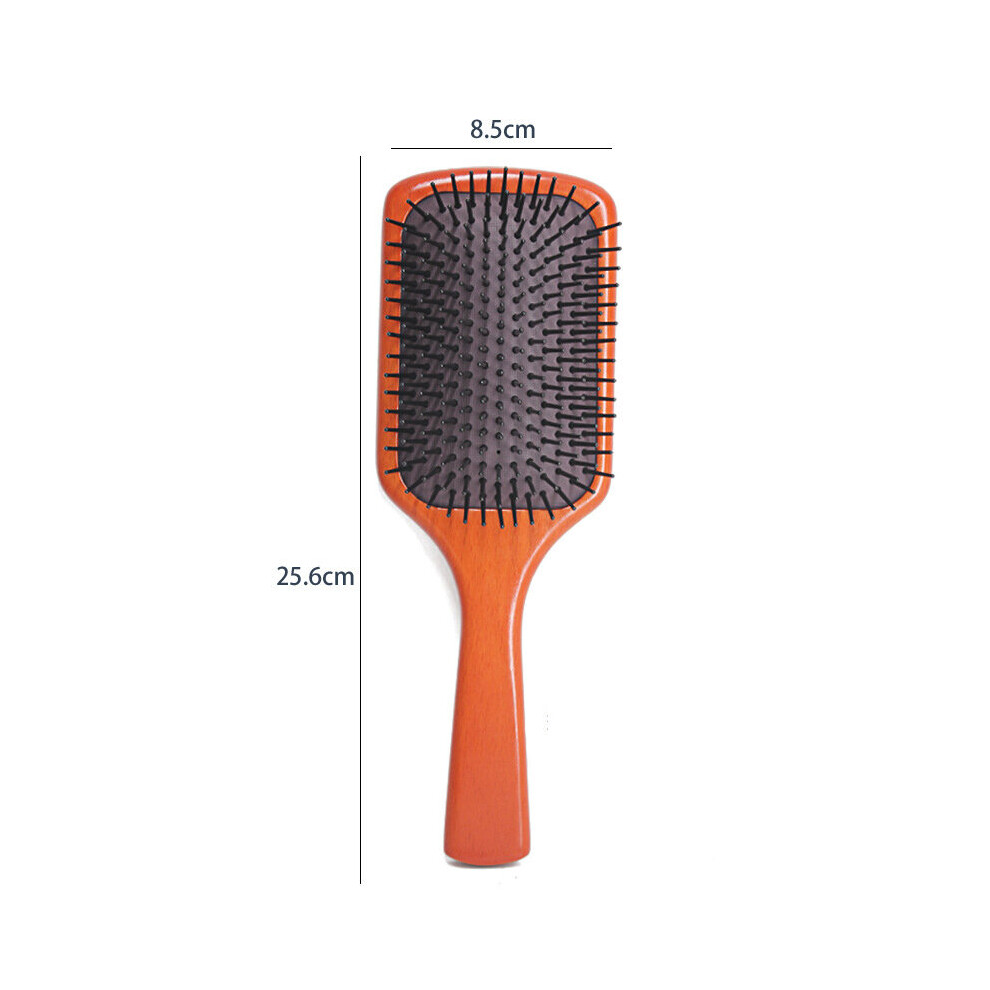 Dechoicelife (A-L) Massage Comb Hair Brush Natural Wooden Handle Airbag Anti Static Hair Brush Massage Comb Straightening Hair Care Styling Tool