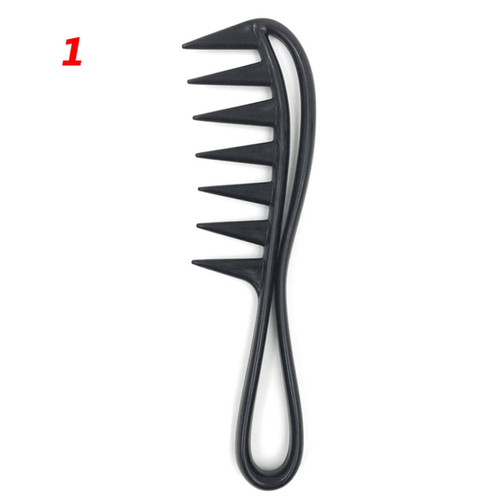 Dechoicelife (A-07-1 Set-1 Pieces) New Arrivals 7Pcs/Set Black Barber Accessories Set Detangling Hair Brush Styling Hot Comb Straightener High Quality Hair Combs
