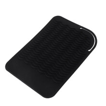 (a-No 2) Flat Iron Mat Hair Straightener Holder Hairstylist Accessories Convenient Heat Resistant Silicone Pad for Protect