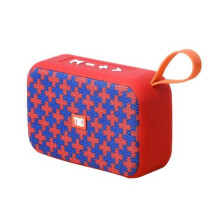 (a-Red 2) TG506 Portable Bluetooth Speaker MINI Wireless Soundbar Outdoor Indoor HIFI Small Fabric TF Card Music Mobile Phone Loudspeakers