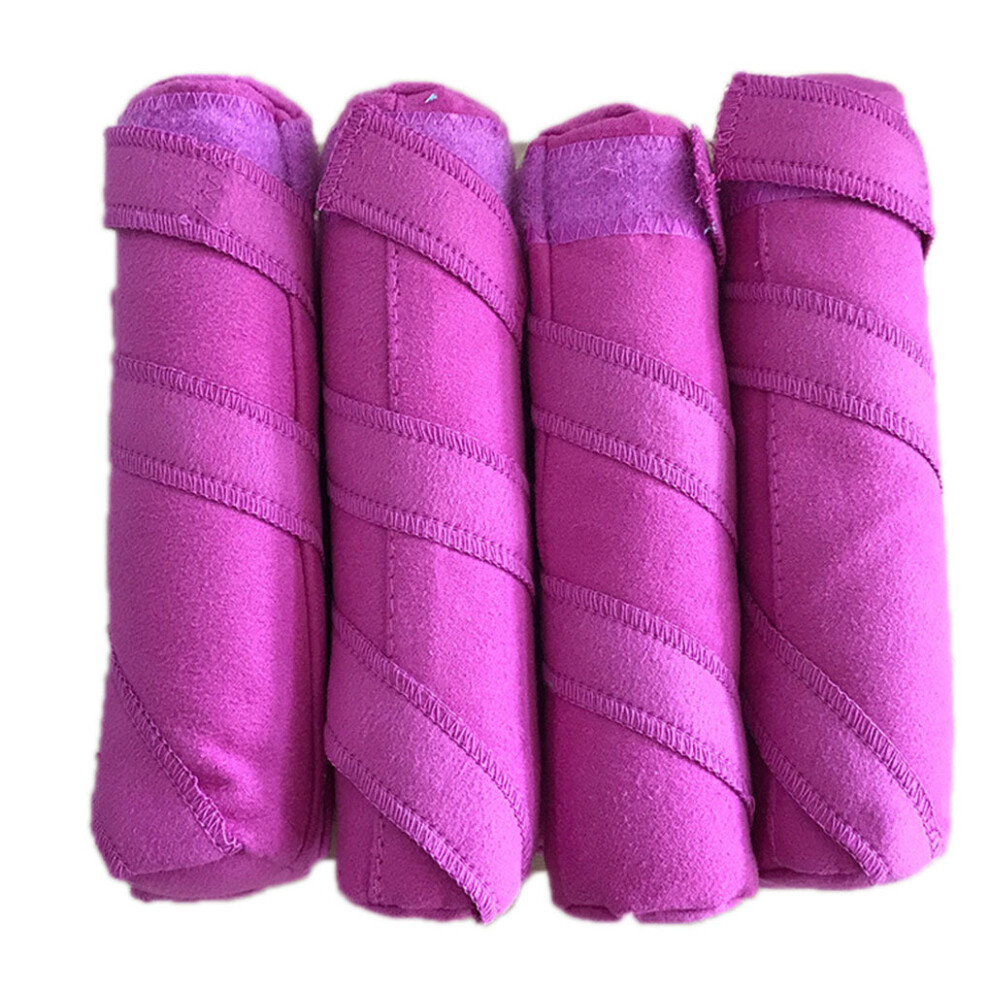 Dechoicelife Red (A-Rose ) Pack Of 8 Hair Roller Sleeping Long Thick Hairstyling Curlers Water-Absorption Portable Travel Straightener Styler Formers