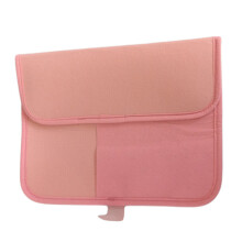 (a-Pink) Woman Travel Hair Straightener Storage Bag Grey/ Rose Red Color Heat-Resistant Pad Portable Heat Resistant Bag Storage Bag