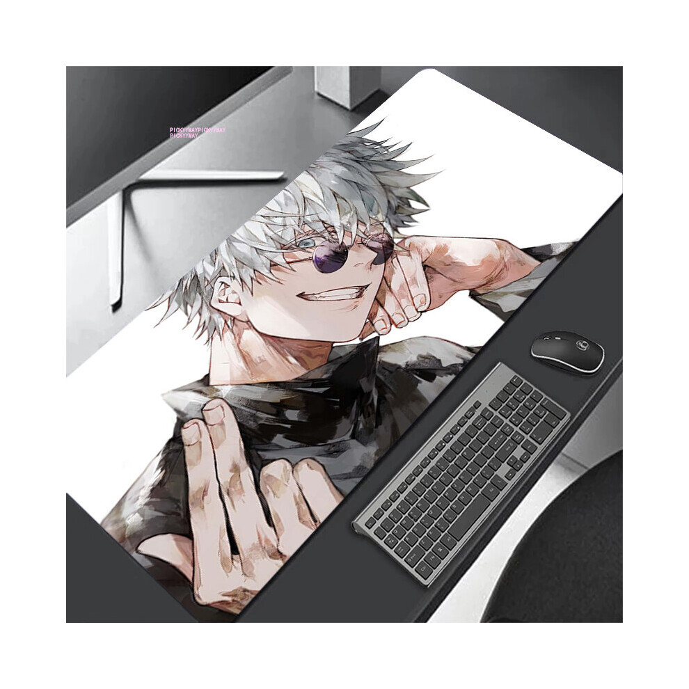 (A-Coffee 300X600x2mm) Jujutsu Kaisen Getou Suguru Mouse Pads Gaming Mousepad Gamer Mouse Mat Keyboard Mats Desk Pad Mousepads Xxl 90X40cm For Compute 4855357754955
