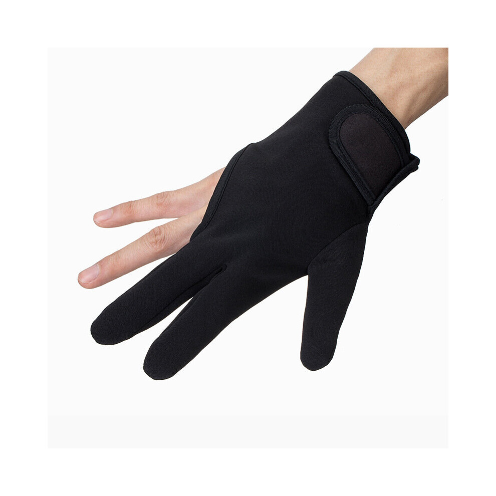 Dechoicelife Black Heat Resistant Three Fingers Glove Hair Straightener Curling Hairdressing 3 Finger Gloves Hair Styling Tools