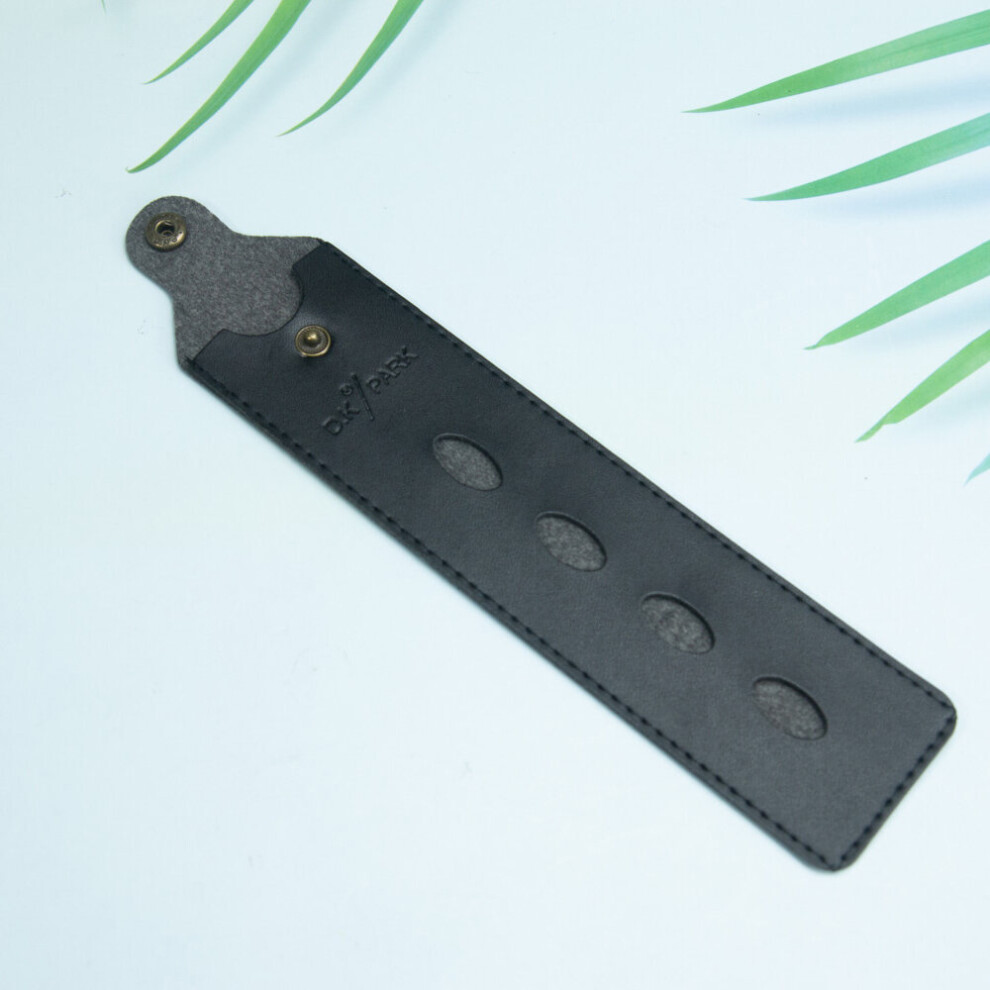 Dechoicelife Unisex (A-Leather Comb Cover) Professional Anti-Static Tangle Hair Combs Cutting Hairdressing Brush Straightener Barber Salon Styling Comb Accessories Tools