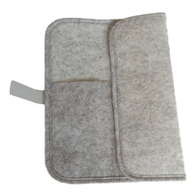 (a-Gray) Woman Travel Hair Straightener Storage Bag Grey/ Rose Red Color Heat-Resistant Pad Portable Heat Resistant Bag Storage Bag
