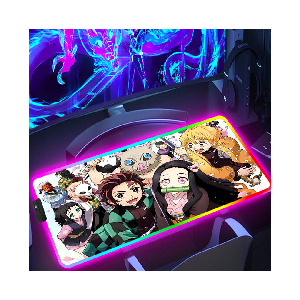 (A-Ch000712 300X600x3mm) Mouse Gaming Pad Demon Slayer Computer Mat Mousepad Rgb Anime Accessories Laptop Gamer Desk Carpet Deskpad Pc Keyboard Table 4855357774489
