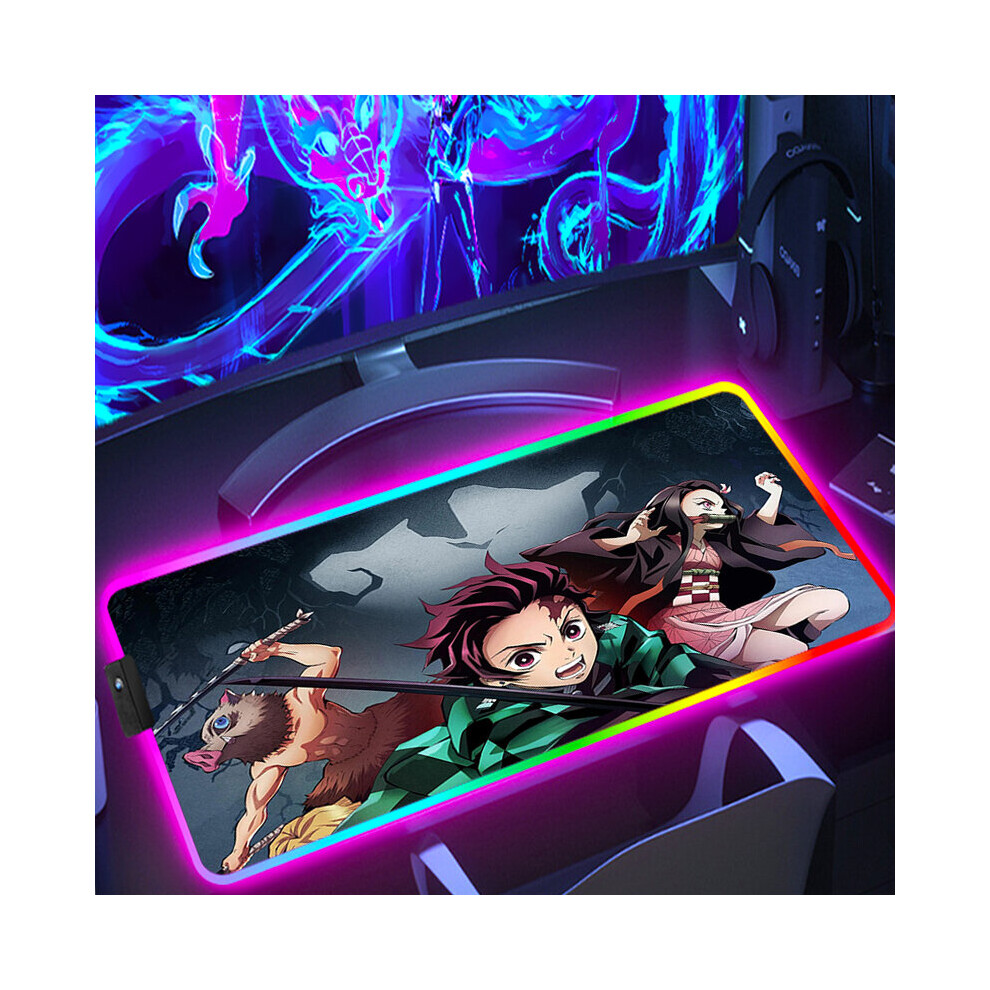 (A-Ch000705 350X600x3mm) Mouse Gaming Pad Demon Slayer Computer Mat Mousepad Rgb Anime Accessories Laptop Gamer Desk Carpet Deskpad Pc Keyboard Table 4855357774441