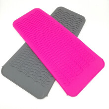 (a-2pcs mixed color) 2pcs/set Hair Styling Tools Mat for Curling Iron Hair Straightener Multi-function Non-slip Flat Iron Silicone Heat Resistant Pad