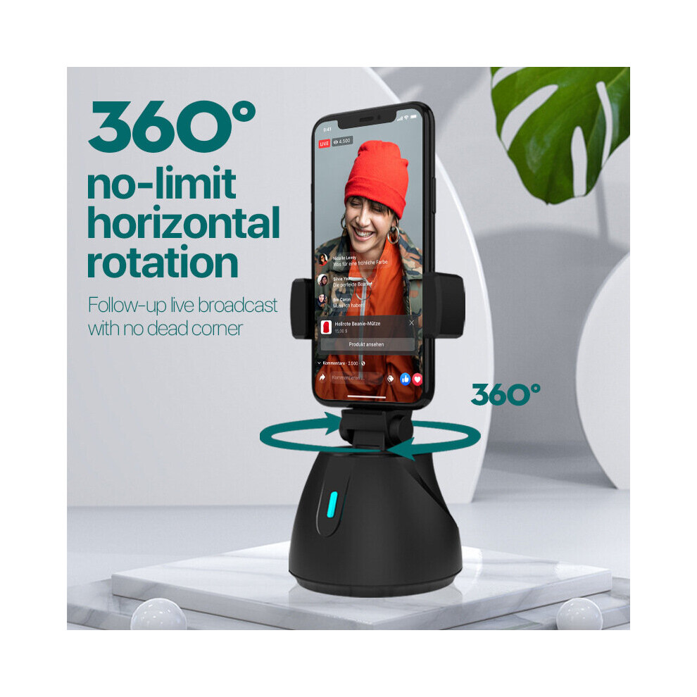 360 Rotation Auto Smart Shooting Selfie Stick Tripod Object Face Tracking Holder Camera Gimbal For Phone Vlog Video Shooting 4855008126605