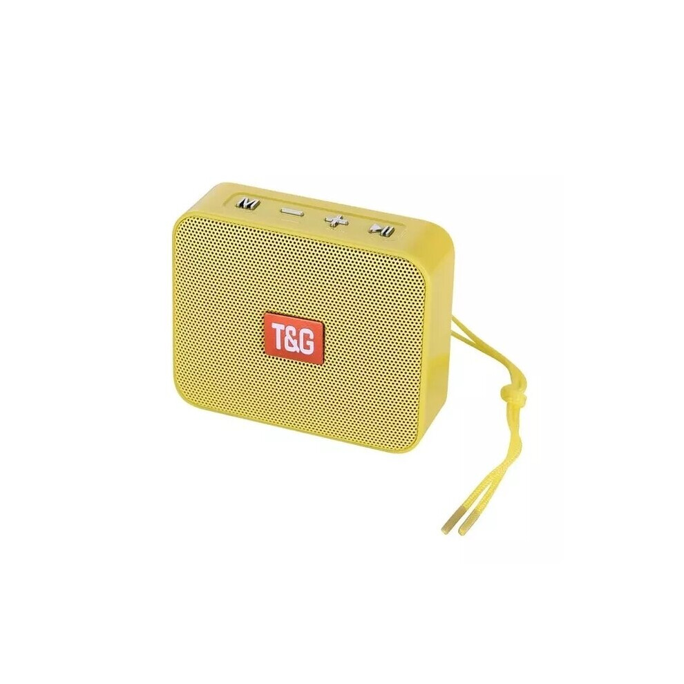 (A-) Tg166 Mini Wireless Speaker Subwoofer Bluetooth-Compatible Portable Speakers Usb 3D Stereo Surround Column Bass Box Fm Radio Yellow 4851195379497