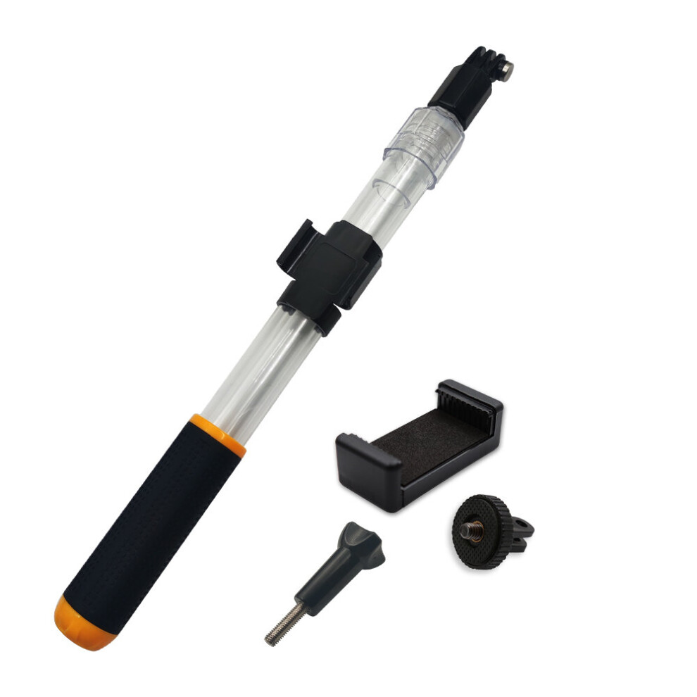 Photos - Other for Mobile  New waterproof transparent selfie stick telescopic monopod diving pole for smartphone Go Pro HERO 10 9(a-Add phone holder)