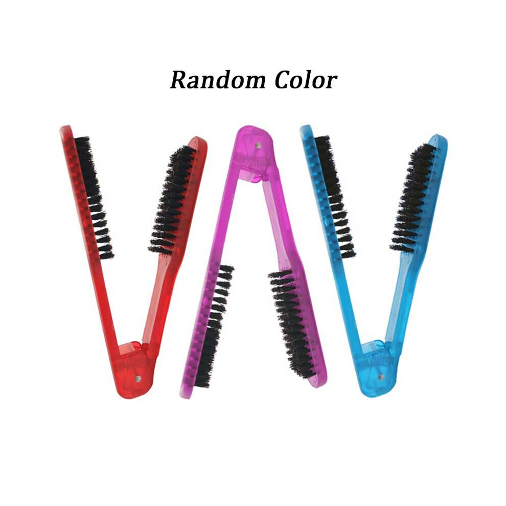 Dechoicelife Unisex V Type Hair Combs Hair Straightener Comb Diy Salon Haircut Hairdressing Styling Tool Anti-Static Combs Brush Random Color