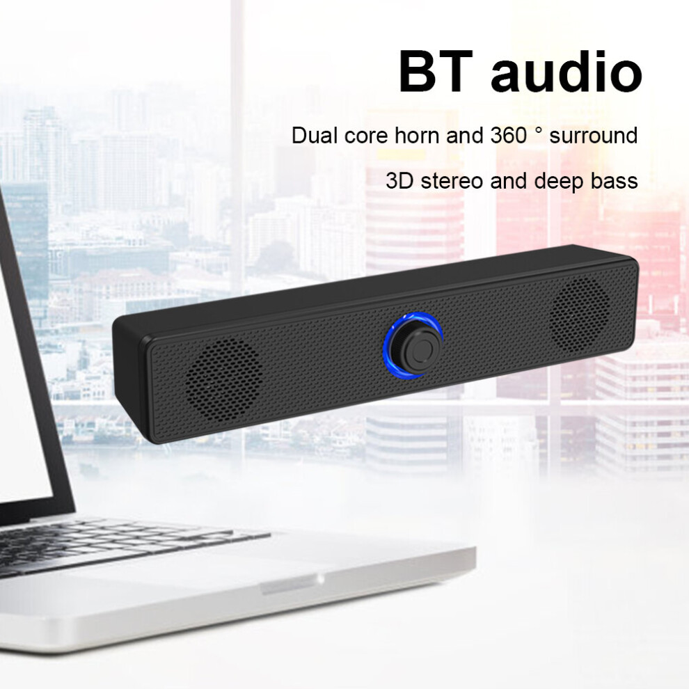 4D Surround Soundbar Bluetooth 5.0 Speaker Subwoofer Home Theatre System 3D Stereo Bass Sound Bar 3.5Mm Audio Jack For Laptop Pc 4855059760858