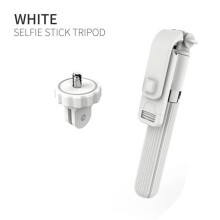 (a-White L03Accessories) KAIQISJ Wireless Bluetooth Selfie Stick Foldable Mini Tripod With Remote Shutter Control For iPhone 11 pro Android Huawei xiaomi