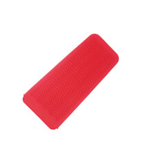 (a-No 2) Heat Resistant Mat Wave Texture Skid-proof Design Flat Irons Pouch Hair Styling Tools Perfect Giftfor Straightener