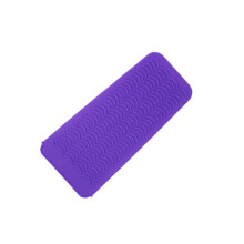 (a-No 4) Heat Resistant Mat Wave Texture Skid-proof Design Flat Irons Pouch Hair Styling Tools Perfect Giftfor Straightener