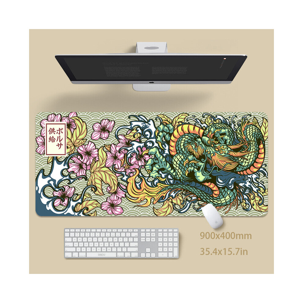(A-Ep098878 (2) 700X300x2mm) Dragon Table Mat Gamer Mousemats Mouse Pad Office Desk Pad Large Mouse Mat Big Mousepad Keyboard Mat Mousepads For Comput 4855357952504