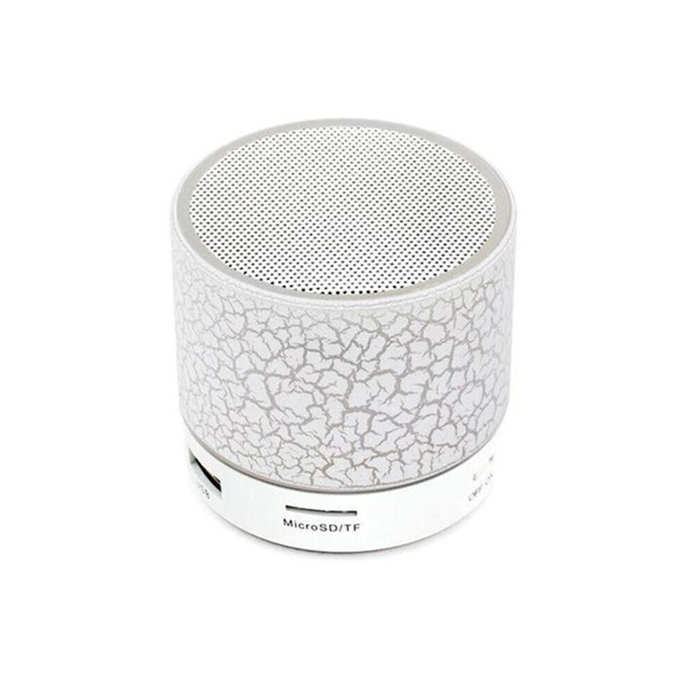 (a-White) Wireless Portable Smart Bluetooth Crack Speaker Luminous Lights Rechargeable Card Mini Stereo Speaker for Computer Smartphone-image-OPC-PC52WSD-NEW