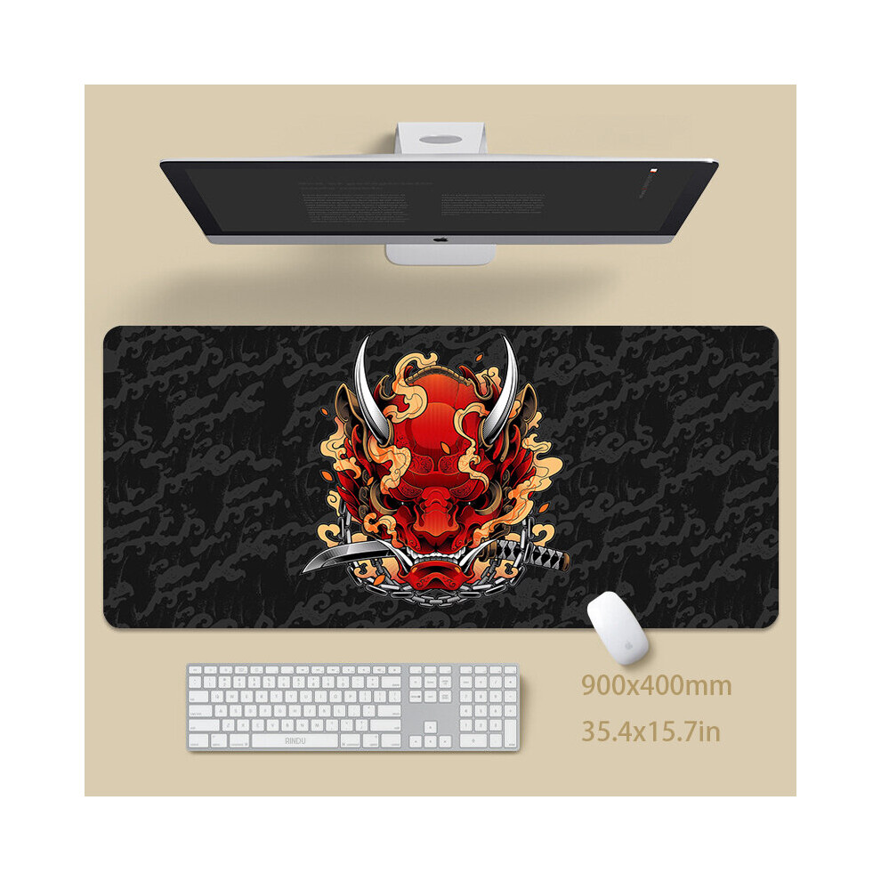 (A-Ep945987 Oni (3) 800X300x3mm) Dragon Table Mat Gamer Mousemats Mouse Pad Office Desk Pad Large Mouse Mat Big Mousepad Keyboard Mat Mousepads For Co 4855357953402