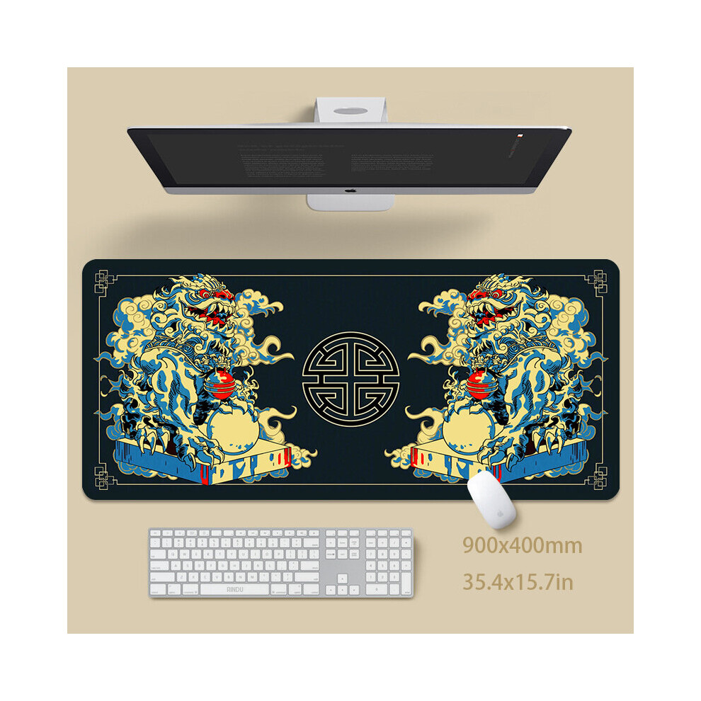 (A-Ep098878 (6) 800X400x3mm) Dragon Table Mat Gamer Mousemats Mouse Pad Office Desk Pad Large Mouse Mat Big Mousepad Keyboard Mat Mousepads For Comput 4855357952917