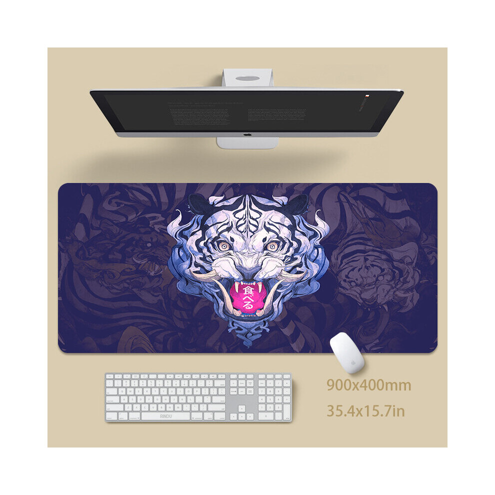 (A-Ep945987 Oni (5) 900X400x3mm) Dragon Table Mat Gamer Mousemats Mouse Pad Office Desk Pad Large Mouse Mat Big Mousepad Keyboard Mat Mousepads For Co 4855357953631