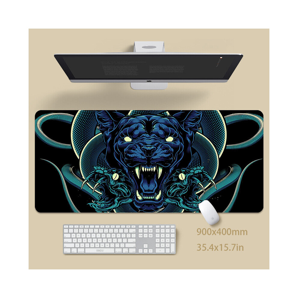 (A-Ep098878 (1) 900X400x4mm) Dragon Table Mat Gamer Mousemats Mouse Pad Office Desk Pad Large Mouse Mat Big Mousepad Keyboard Mat Mousepads For Comput 4855357952450