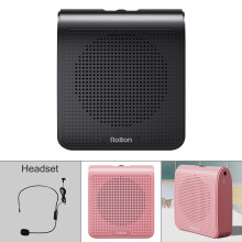(a-Color-Pink) Rolton K10 Portable Loudspeaker Speaker Voice Amplifier Megaphone with Wired Microphone MP3 Teacher Training / Guide /  Lecture