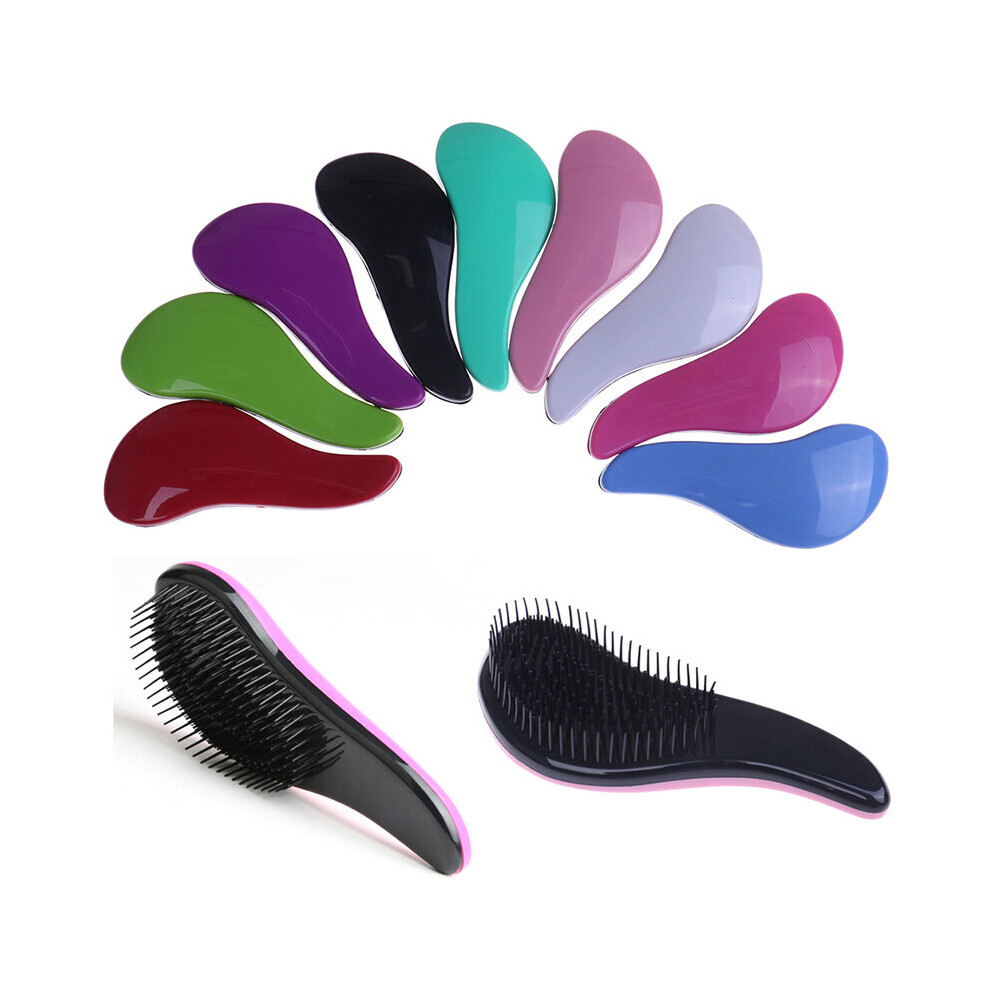 Dechoicelife Unisex Pink (A-Light ) Washable Folding Hair Straightener Comb Diy Salon Hairdressing Brush Heat Resistant Anti-Static Hairbrush Styling Tool