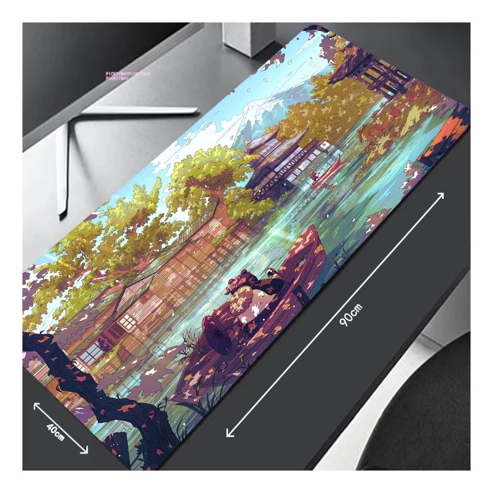 (A-Coffee 400X800x3mm) Bright Colors Mouse Pads Gaming Mousepad Gamer Mouse Mat Keyboard Mats Desk Pad Chinese Style Mousepads Xxl 90X40cm For Compute 4855358048145