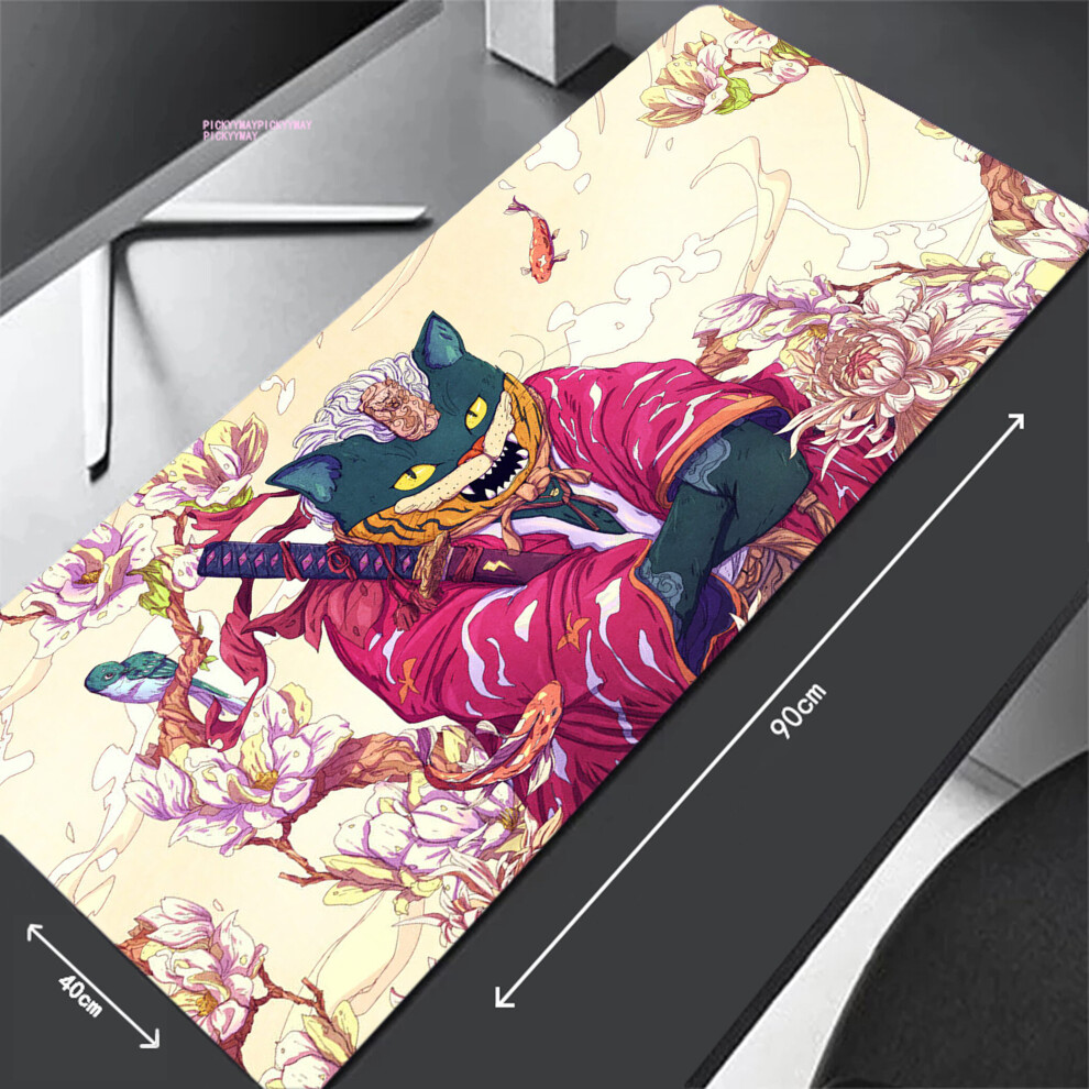 (A-Ko54921 400X700x2mm) Bright Colors Mouse Pads Gaming Mousepad Gamer Mouse Mat Keyboard Mats Desk Pad Chinese Style Mousepads Xxl 90X40cm For Comput 4855358048862