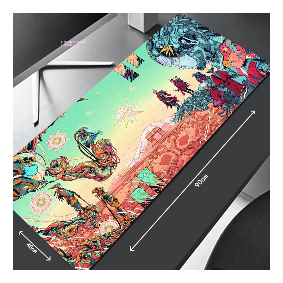 (A-Khaki 400X800x3mm) Bright Colors Mouse Pads Gaming Mousepad Gamer Mouse Mat Keyboard Mats Desk Pad Chinese Style Mousepads Xxl 90X40cm For Computer 4855358048749