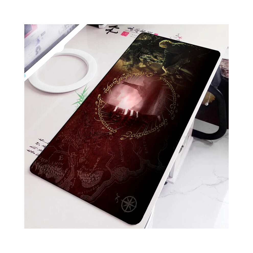 (A-Fj004563 300X800x2mm) Mouse Pad Lords The Rings Rubber Mat Gaming Keyboard Pads Desk Protector Computer Accessories Mousepad Anime Kawaii Mouse Mat 4855358008323