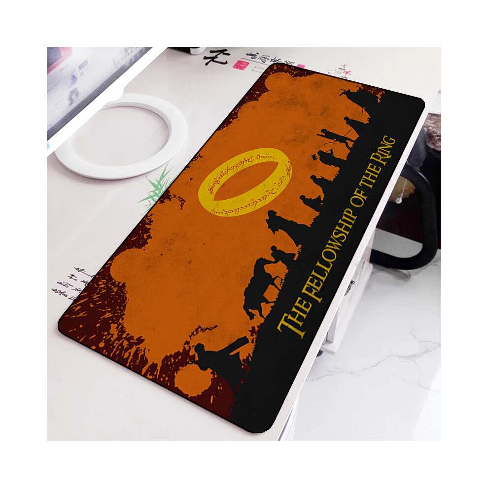 (A-Fj004566 400X900x2mm) Mouse Pad Lords The Rings Rubber Mat Gaming Keyboard Pads Desk Protector Computer Accessories Mousepad Anime Kawaii Mouse Mat 4855358008439