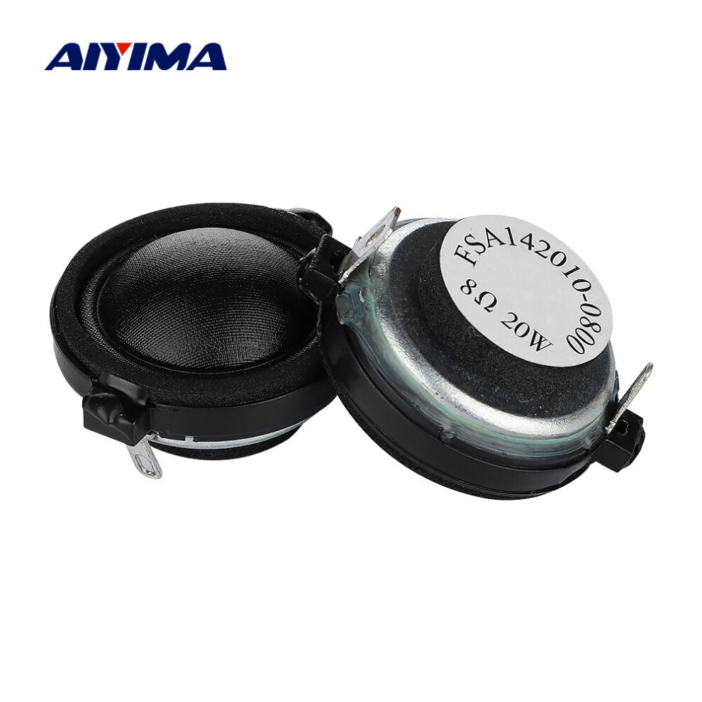 Aiyima 2Pc 1.2 Inch Tweeter Neodymium Dome Silk Film Sound Speaker 8Ohm 20W Treble Loudspeaker Hifi Multimedia Bookshelf Speaker 4851195400931