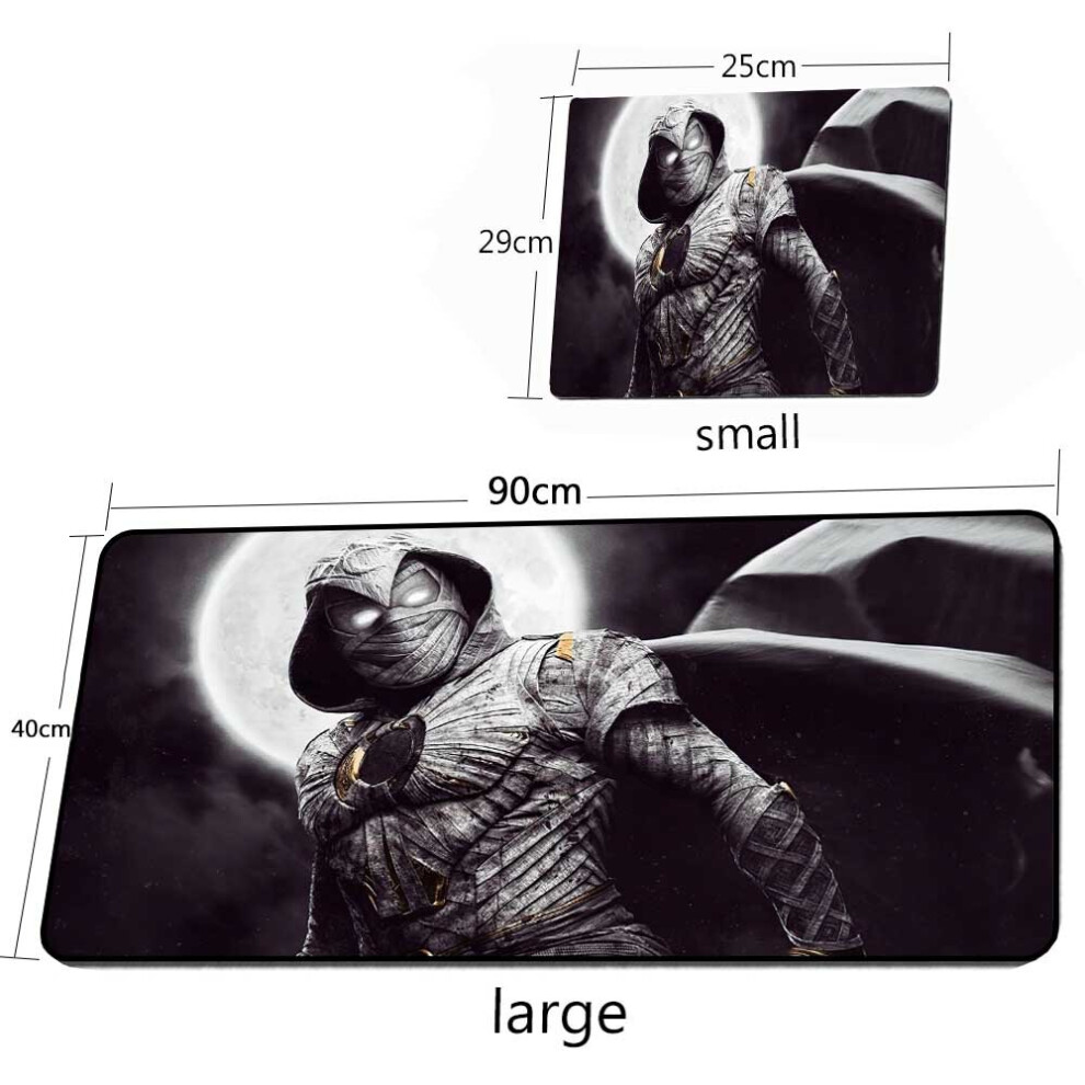 (A-Style 01 300X700x2mm) Moon Knight Mouse Pad Desk Mat Gaming Mouse Pad Carpet Rubber 40*90Cm Keyboard Mouse Pad Xxl Room Decoration Gaming De Black 4855357967546