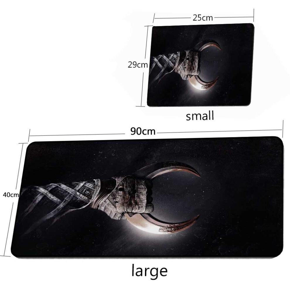 (A-Style 06 300X700x2mm) Moon Knight Mouse Pad Desk Mat Gaming Mouse Pad Carpet Rubber 40*90Cm Keyboard Mouse Pad Xxl Room Decoration Gaming De Black 4855357968147