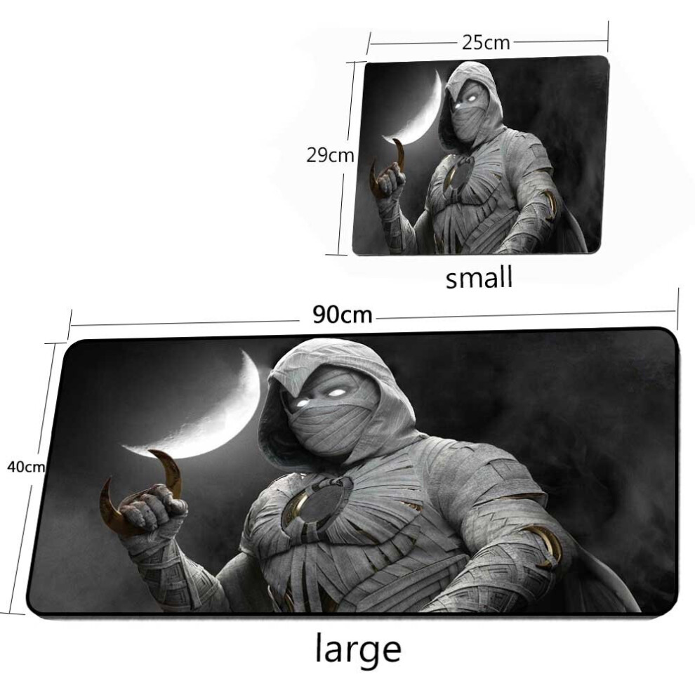 (A-Style 04 300X900x2mm) Moon Knight Mouse Pad Desk Mat Gaming Mouse Pad Carpet Rubber 40*90Cm Keyboard Mouse Pad Xxl Room Decoration Gaming De Black 4855357967928