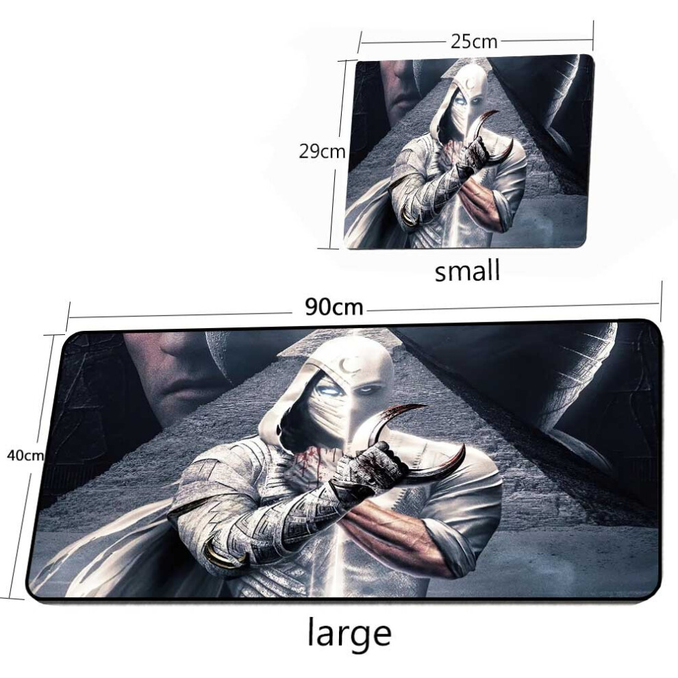 (A-Style 02 300X900x2mm) Moon Knight Mouse Pad Desk Mat Gaming Mouse Pad Carpet Rubber 40*90Cm Keyboard Mouse Pad Xxl Room Decoration Gaming De Black 4855357967683