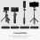 (a-D) Vamson Wireless Bluetooth Selfie Stick Foldable Mini Tripod Shutter Remote Control Phone Holder Mount for iphone Smartphones 3