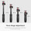 (a-D) Vamson Wireless Bluetooth Selfie Stick Foldable Mini Tripod Shutter Remote Control Phone Holder Mount for iphone Smartphones 4