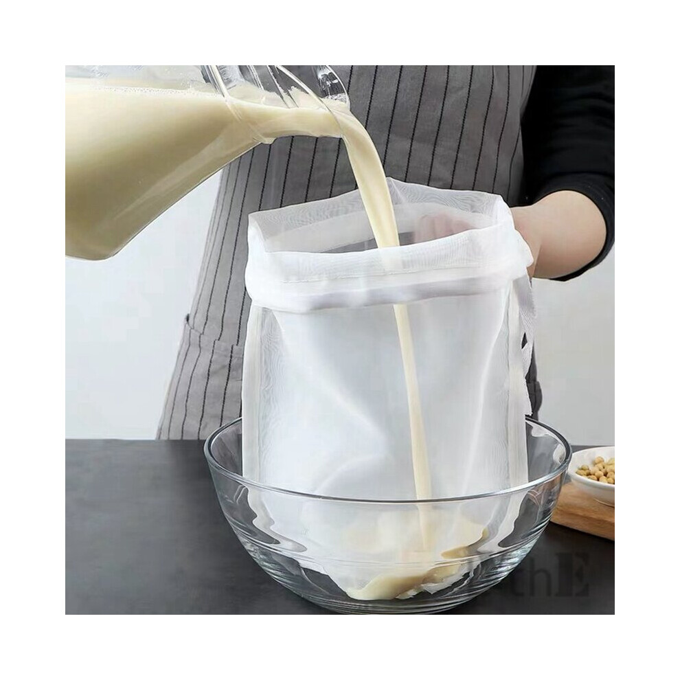 Soy Milk Red Wine Filter Bags Nut Milk Bags Tea Coffee Oil Yogurt Filters Kitchen Food Reusable Nylon Filter Bags Strainers
