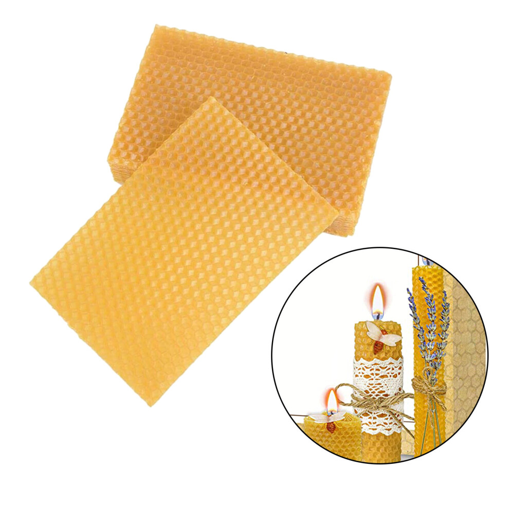 Beeswax Sheets Candle Making Craft DIY Kits, Honey Candles Maker Full Bees Wax Honeycomb, Beekeeping Foundation Sheets