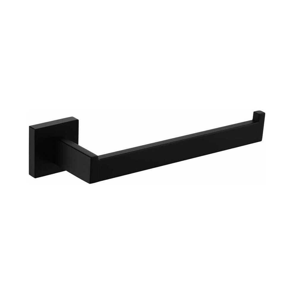SUS304 Stainless Steel Hand Towel Bar Wall Mounted Towel Ring Modern Hand Towel Holder for Bathroom Kitchen, Matte Black