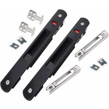 Sliding Bay Lock Latch - Modern Single Sided Movable Door Window Hook Lock for Home Sliding Bay Door Lock, 2Pcs
