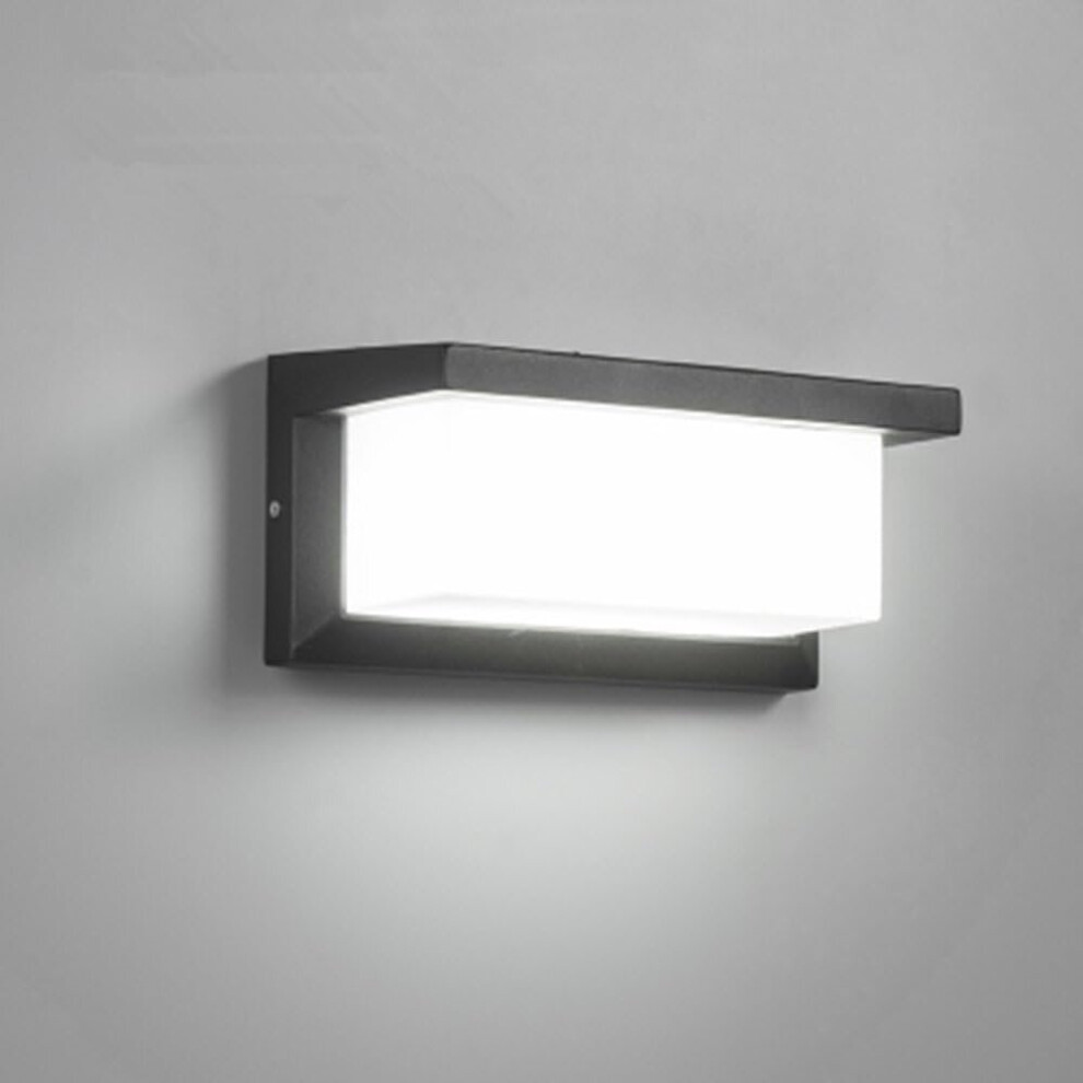 Modern Outdoor LED Wall Light 12W Waterproof IP65 Anthracite