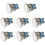 Momentary Metal Push Button Switch 12V 8 PCS 16mm for Waterproof Marine Car RV Truck Boat 1