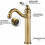 Vintage black brass mixer tap high spout bathroom mixer tap elegant antique design 4