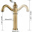 Vintage black brass mixer tap high spout bathroom mixer tap elegant antique design 5